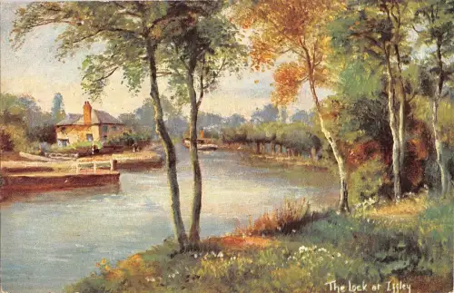 BR67607 the loch at iffley river thames postkarte uk
