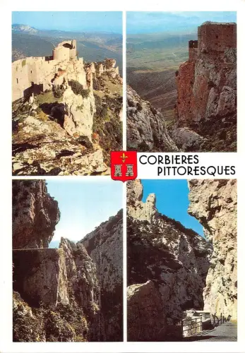 BT10294 St paul de fenouillet chateaux cathares de queribus Frankreich