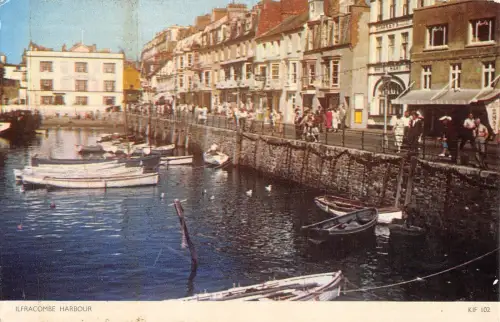 BR66376 ilfracombe Hafenboot UK 14x9cm