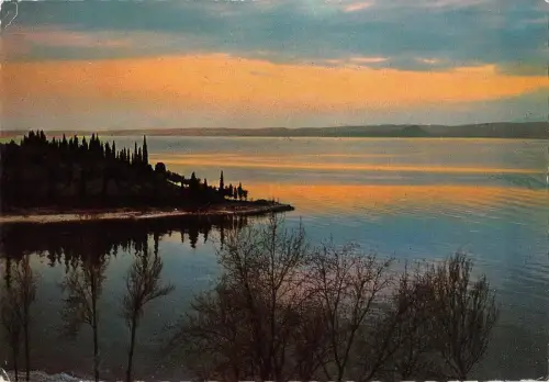 BT0309 Lago di Garda punta S Viglio tramonto Italien