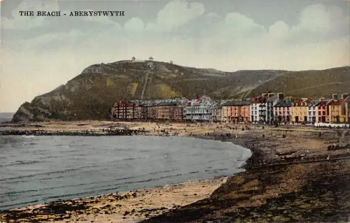 uk13190 the beach aberystwyth wales uk