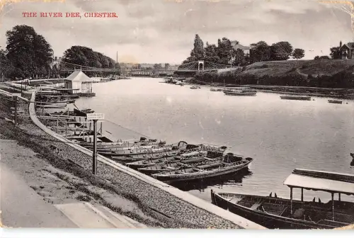 uk13165 river dee chester real photo uk