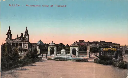 B95011 Malta Panoramablick auf Floriana