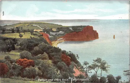 BR96993 frith 1894 parson and clerk rock teignmouth uk
