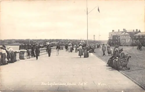 uk29857 the esplanade cowes isle of wight real photo uk