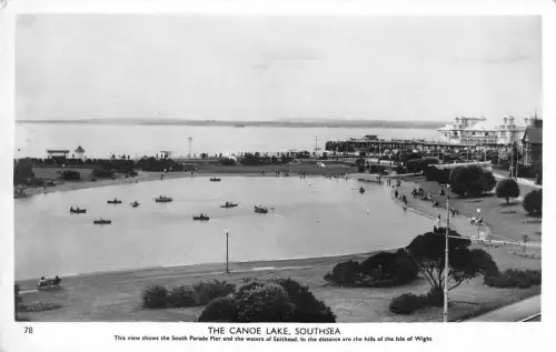 BR96167 der Kanu See Südsee Echtfoto UK