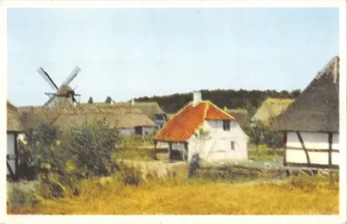 BR57530 Das alte Fünendorf bei Odense Moulen eine Entlüftungswindmühle