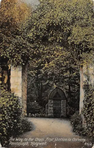 BR102102 der Weg zum Kreuz Pantasaph Holywell Spiegel 86/2 Wales