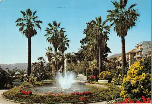 BR86323 varazze giardini pubblici e fontana italy