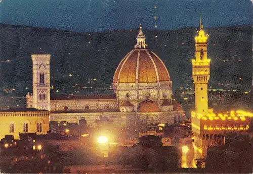 BT1470 Firenze Panorama Notturno Italien
