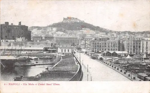 bg24515 napoli via molo e castel sant elmo italy PCA