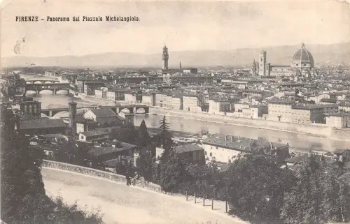Br34008 Firenze Panorama dal Piazzale Michelangelo Italien