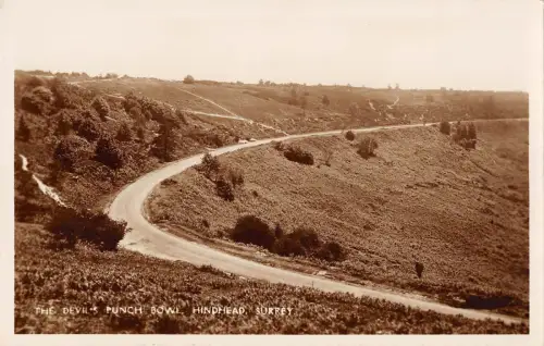 BR96715 the devil s punch bowl hindhead surrey real photo uk