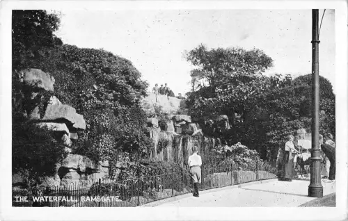 uk12432 the waterfall ramsgate real photo uk