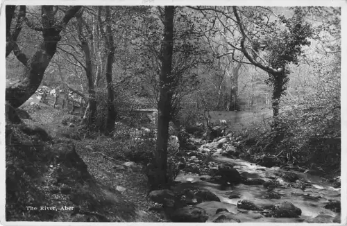 uk13004 the river Aberystwyth wales real photo uk