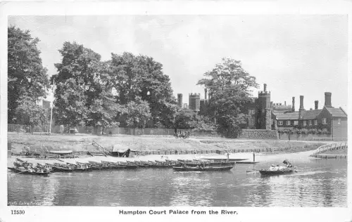 BR59436 Hampton Court Palace from the River UK