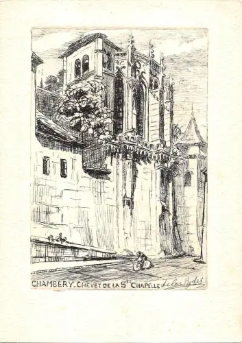 BT5676 Chambery chevet de la st chapelle France