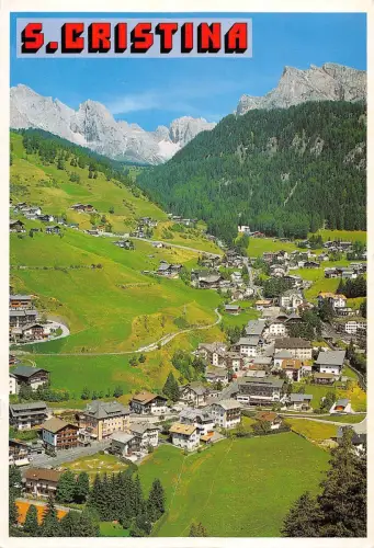 BR85202 val gardena s cristina verso il gruppo delle odle dolomiti italy