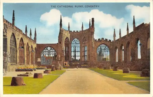 BR77467 the cathedral ruines coventry uk 14x9cm