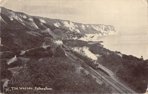 uk30331 the warrren folkestone real photo uk
