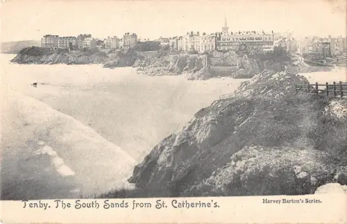 BR96642 tenby the south sands von st catherine s sharvey barton wales