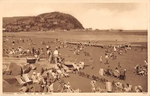 BR96060 Minehead North Hill and the Beach UK