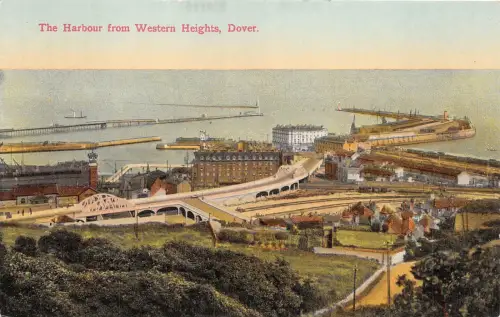 BR60616 the harbour from western heighs dover uk