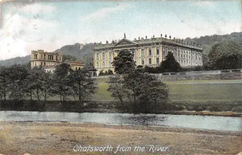 BR96781 chatsworth from the river uk