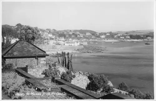uk14288 st mawes from the castle real photo uk