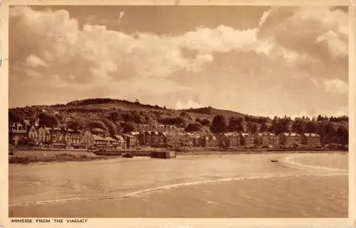 uk30545 arnside from the viaduct real photo uk