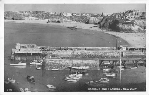 uk16938 Hafen und Strände Newquay Echtfoto UK