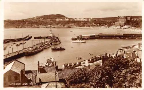 uk16129 harour and south bay scarborough echtfoto uk