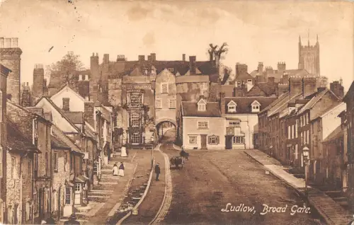 uk14660 broad gate ludlow real photo uk