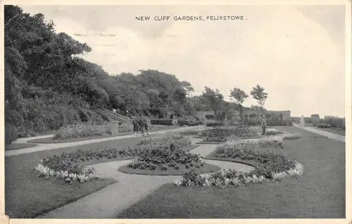 BR67593 new cliff gardens felixstowe real photo uk