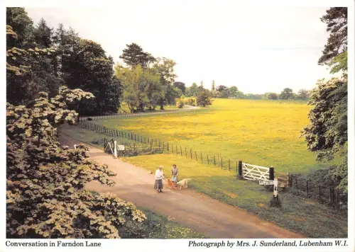 BR90801 Gespräch in Farndon Lane UK