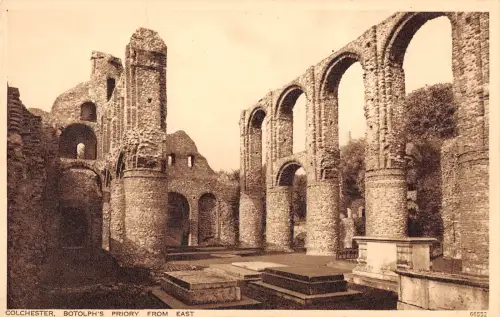 uk17357 botolphs priory colchester real photo uk