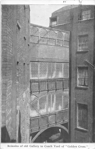 uk13559 old gallery to coach yard golden cross real photo uk