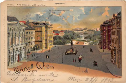 BC60327 Wien Litho Schwarzenbergplatz
