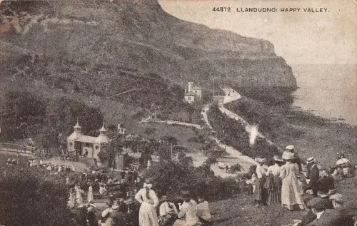uk16300 happy valley llandudno wales real photo uk