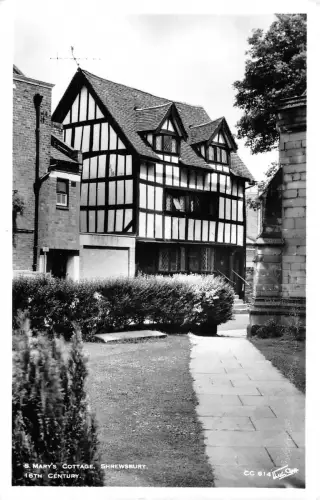 BR70216 St Mary Cottage Shrewsbury Echtfoto UK