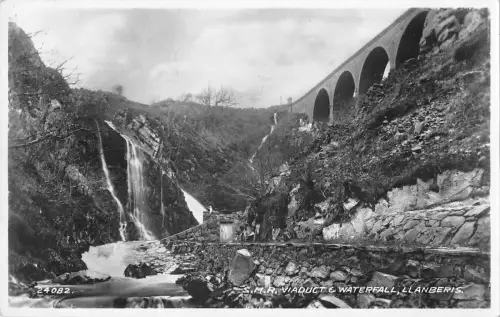 BR96265 vakter Wasserfall llanberis Echtfoto Valentin 24082 Wales