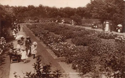 uk12799 rose garden south cliff scarborough echtfoto uk