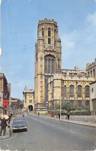 B88052 University Tower Bristol UK 14x9cm