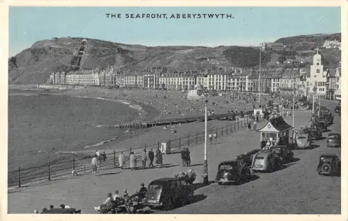uk29995 sea front aberystwyth wales real photo uk