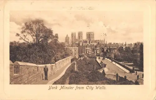BR96999 frith 39492 york minster from city walls uk