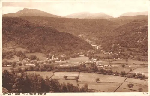 uk29563 betws y coed from mount garmon wales real photo uk