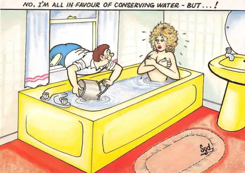 B98928 nein ich bin alles für Wasser sparen aber... Comics Meereshumor