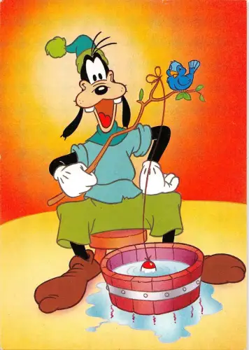 B99083 Goofy Angeln im Fass Disney