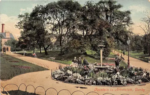 B38096 Brunnen in Arborelum Derby UK