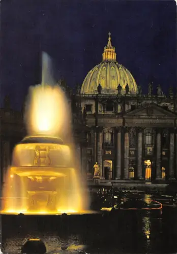 BR86290 roma di notte basilica di s pietro italy